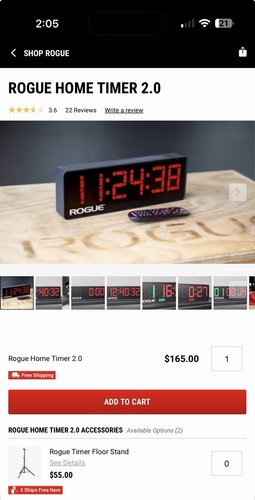 Rogue fitness home timer 0 - rogue,